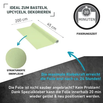 Produktbild von Klebefolie Unimatt Pistazie - 45x200cm