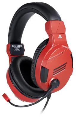 Immagine prodotto di Bigben Interactive PS4OFHEADSETV3R cuffia e auricolare Cablato A Padiglione Giocare Rosso