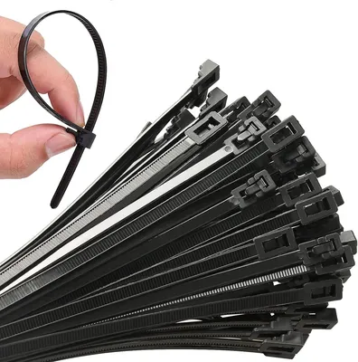 Produktbild von 100 Stück robuste Nylon-Kabelbinder für Garten und Büro