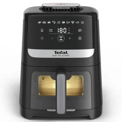 Zdjęcie produktu dla Tefal Easy Fry Silence EY5568E0, Frytkownica na gorące powietrze, 5 l, 40 °C, 220 °C, Pojedyńczy, Czarny, Stal nierdzewna