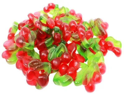 Image de Double cerise gomme fruitée au goût de cerise 175g