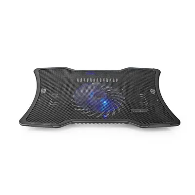 Produktbild von Nedis Notebook-Ständer - Anzahl Lüfter: 1 - Stromversorgung über USB - Anzahl Winkel: 2 - 17 " - 1500 U/min - LED