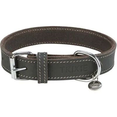 Zdjęcie produktu dla Trixie Obroża dla psa Rustic Grease Leather Grey