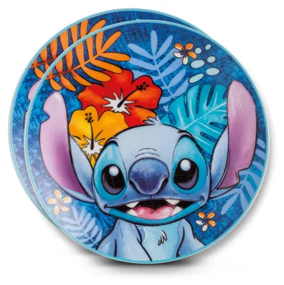Obrázok produktu pre 2-dielna súprava, tanier, "Stitch", porcelán, modrá, d. 19 cm