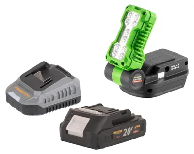 Image de Procraft LL20bb Projecteur LED sans fil 20 V 500 lm + 1x batterie 2,0 Ah + chargeur