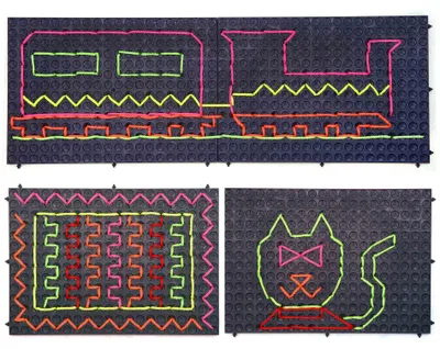 Produktbild von Stickbrett Playboard Schwarz 4er