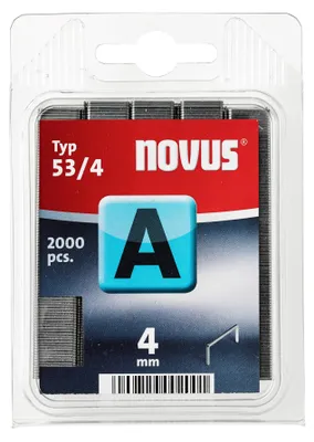 Image de Novus® 042-0354 Agrafe à fil fin A type 53/4 - galvanisé, 2000 pièces