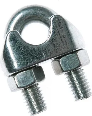 Produktbild von Edelstahl Bügelklemme 3 mm Seilklemme Drahtseilklemme Klemme