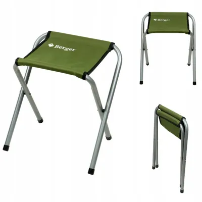 Produktbild von Berger Klappstuhl – Faltbarer Camping-, Angel- und Outdoorstuhl