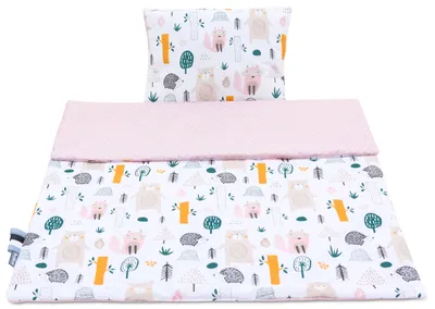 Immagine prodotto di Set multifunzionale di lenzuola per bambini Bellochi - lenzuola con imbottitura 75x100 cm e cuscino 30x40 cm - in 100% cotone - 4rest
