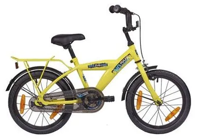 Produktbild von Fun Kinderfahrrad für Jungen mit 16 Zoll Rädern, Modell Rn No Limit, Gelb