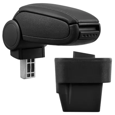 Armlehne Mittelarmlehne MAL Leder Bezug Schwarz für Opel Astra H 2004-2010 – Produktansicht