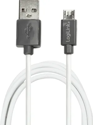 Produktbild von LogiLink USB 2.0 Kabel USB-A - Micro USB-B Stecker 1,8 m