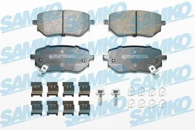 Produktbild von SAMKO Bremsbeläge Satz Hinten Bremsklötze passend für MERCEDES-BENZ X-Klasse Pickup (470) 5SP2150K