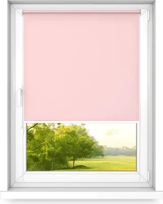 Produktbild von time4blinds, Mini Rollo Basic, Fensterrollo, Rosa-linke, 120x120cm