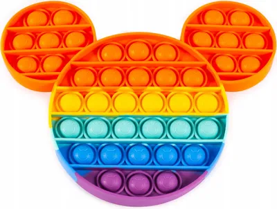 Produktbild von Pop It Fidget Toy Bunt - Anti-Stress Spielzeug 20x15cm - Push Bubble Entspannung