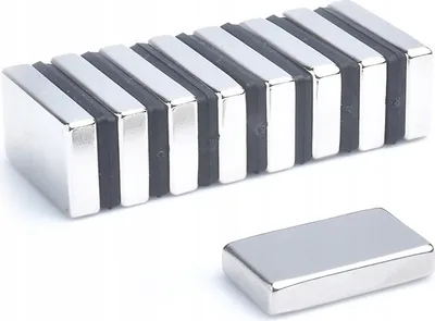 Zdjęcie produktu dla Magnes Neodymowy Płytkowy 25x15x5 mm N38 10 szt