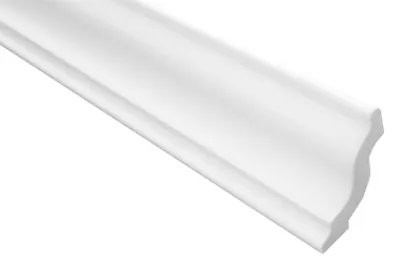 Produktbild von Zierleisten 20 cm Musterstück E-5 | leicht und stabil | extrudiertes Styropor | Stuckprofile | Decken-/ und Wandübergang | modern weiß | dekorativ | XPS | 40 x 45 mm