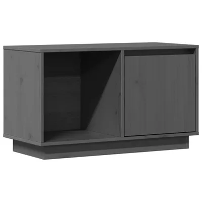 Produktbild von vidaXL TV-Schrank Grau 74x35x44 cm Massivholz Kiefer