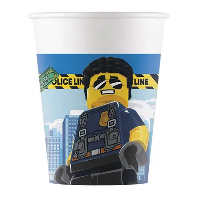 Produktbild von Pappbecher Lego City 200ml/8Stk.Neu