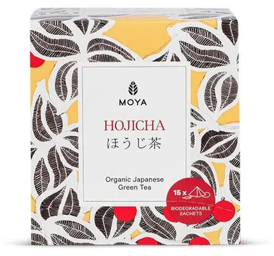 HERBATA ZIELONA HOJICHA JAPOŃSKA BIO (15 x 1,5 g) 22,5 g - MOYA MATCHA