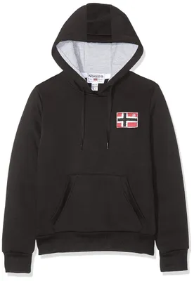 Productafbeelding van Geographical Norway, hooded sweatshirt, Genifer, zwart, maat M
