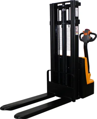 Produktbild von qteck Elektrischer Hochhubwagen HME-Serie 24V PU/Tandem 1150mm Gabellänge 90-2500mm Hubhöhe mit 1000kg Hubkraft