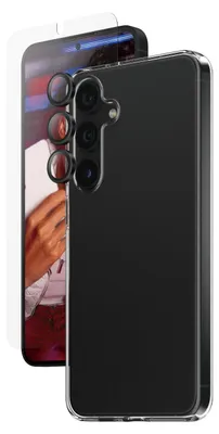 Obrázok produktu pre PanzerGlass SAFE. by ® 3-in-1 Bundle Samsung Galaxy S24+, Samsung, Samsung - Galaxy S24 Plus, Suché aplikovanie, Odolné proti poškriabaniu, Odolný proti nárazom, Priehľadná, 1 kusov