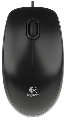 Produktbild von Logitech B100, Beidhändig, Optisch, USB Typ-A, 800 DPI, Schwarz