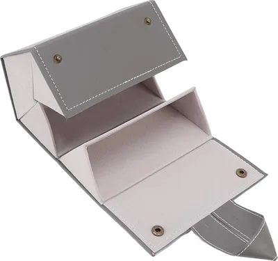 Produktbild von Sonnenbrillen-Organizer Etui Multifunktional Mehrere Schlitze Kunstleder Reisebrillenetui Aufbewahrung für Brillenschmuck Grau