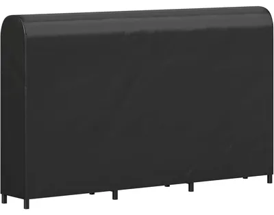 Imagen del producto de Estante metálico para leña con cubierta impermeable | Color: | Dimensiones: 199 x 30 x 121 cm