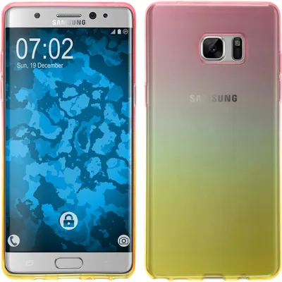 Produktbild von PhoneNatic Case kompatibel mit Samsung Galaxy Note FE - Design:01 Silikon Hülle Ombrè Cover