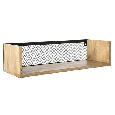 Produktbild von Miliboo - Wandregal Industrie-Stil Mangoholz und Metall 60 cm RACK
