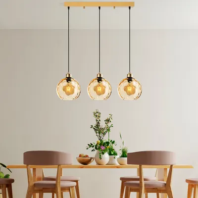 Image de Opviq, Benek - 20-14354, Lustre, jaune, BOÎTES EN MÉTAL, 70 x 20 x 40 - 120 cm