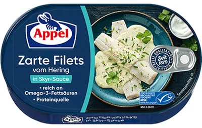 Obrázek produktu pro Filety ze sledě obecného v omáčce skyr s aromatickými bylinkami 190g