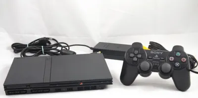 Obrázek produktu pro Sony PlayStation 2 Slim Konzole černá, PS2 + originální ovladač