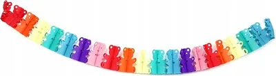 Produktbild von Geburtstagsgirlande Bunte Bären - Party Banner für Kindergeburtstag - Fröhliche Deko