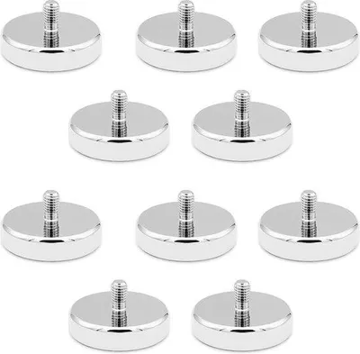 Produktbild von Runde Neodym-Magnete Ø 25 mm M5 Gewinde 20 kg Haltekraft