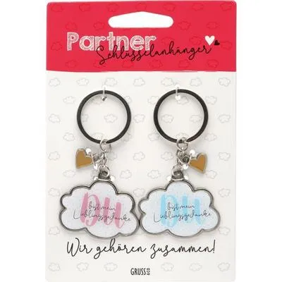Produktbild von Sheepworld Paar-Schlüsselanhänger Gedanken: Geschenk zum Valentinstag - GRUSS & CO