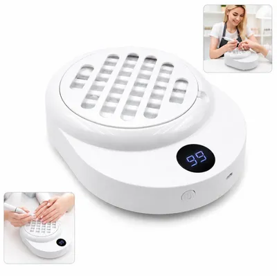 Produktbild von Nagelstaubsauger Maniküre, kabelloser Nagelabsauger mit Akku, starke Absaugung, Staubabsaugung Tischabsaugung mit filter, für Nagelstudio