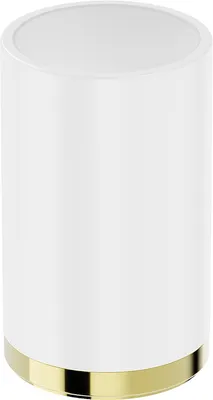 Obrázek produktu pro Mexen Triv stojící kelímek na zubní kartáčky, bílý/zlatý - 70A33053-50W