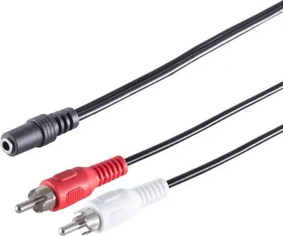 Zdjęcie produktu dla Gniazdo jack 3,5 mm stereo / 2 wtyki RCA, 0,2 m