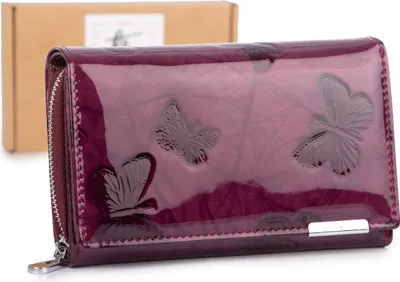 Produktbild von Jennifer Jones Damen Geldbörse  RFID 12 Karten Schmetterling Violett