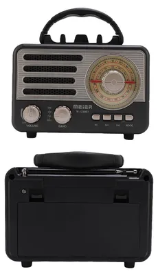 Zdjęcie produktu dla Przenośne radio AM, SW, FM z odtwarzaczem MP3, Bluetooth, wejściem AUX, portem USB i możliwością ładowania. Przenośne radio z anteną i głośnikiem, idealne dla osób starszych