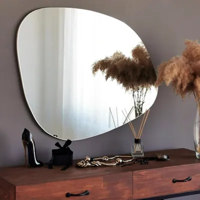 Immagine prodotto di Valbrona - Specchio, 85x67h cm Bianco, Forma Ovale