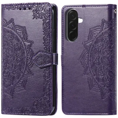 Imagen del producto de Funda libro Mandala para Samsung Galaxy A37 (5G) - Morado