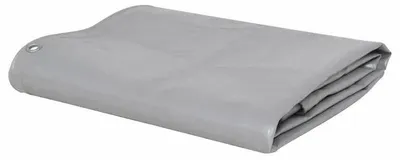 Image de Bâche de protection - Tissu non tissé - 3 x 3 mètres - 650 g/m² - Imperméable - Résistant aux UV - Gris