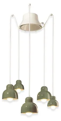 Immagine prodotto di DECO' BERIMBAU C2605, Lampada a Soffitto Sospensione in Vetroceramica, Ferroluce
