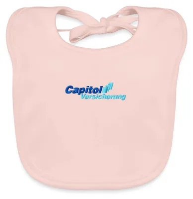 Produktbild von Spreadshirt Stromberg Gesticktes Logo Der Capitol Versicherung  Baby Lätzchen Waschbar, One size, Rose