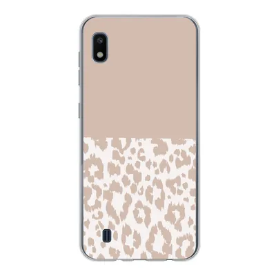 Produktbild von MuchoWow® Handyhülle Schutzhülle Hülle für Samsung Galaxy A10 Panther Druck - Rosa - Tiere Silikon Softcase Handy Hülle - Schutzhülle